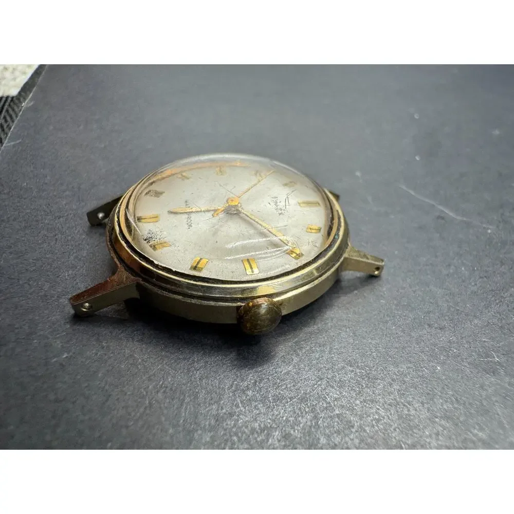 1968 Vintage Timex Marlin Manual Wind 11642468 Gold Tone Waterproof No Band
